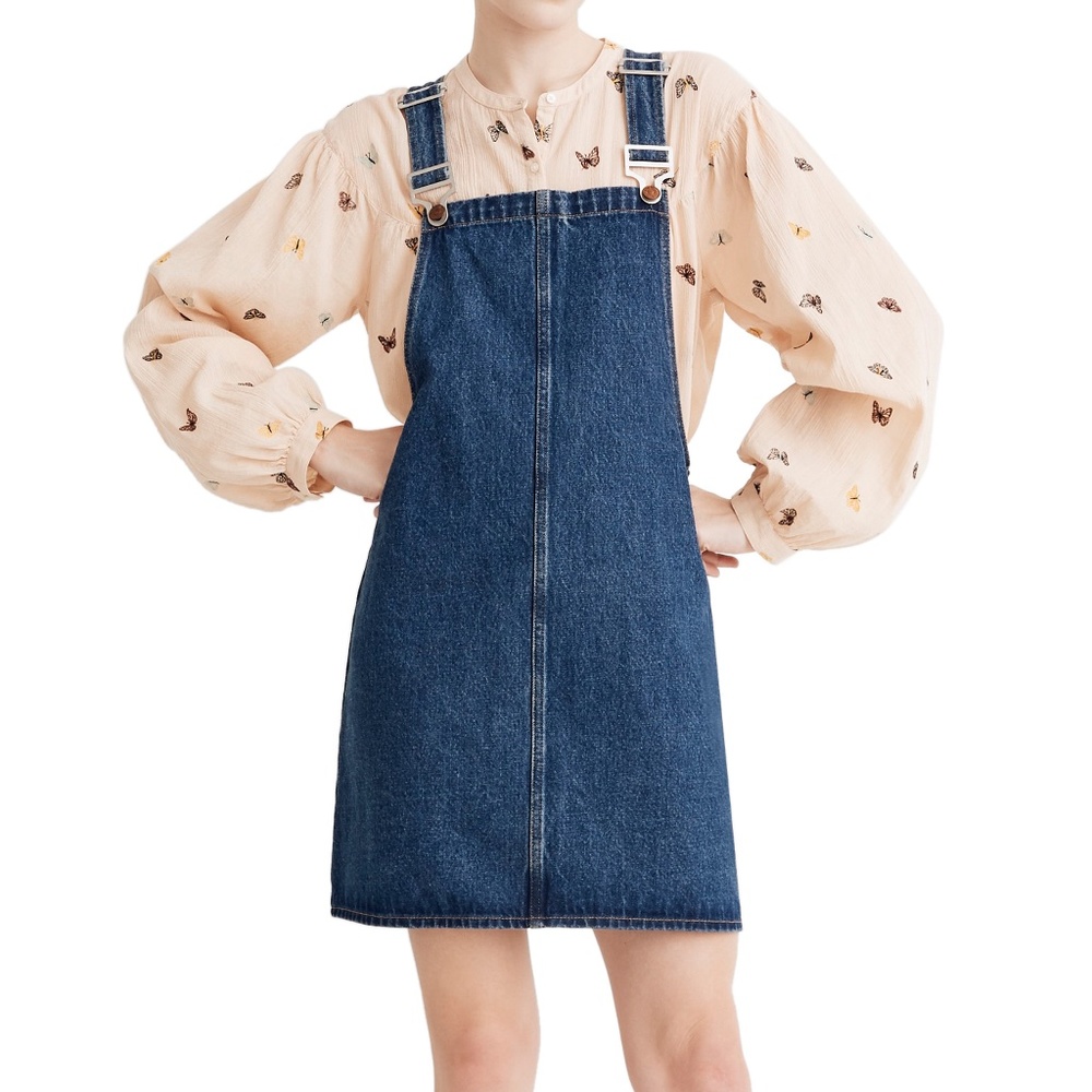 Madewell Denim Overall Dress in Deauville